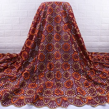 

Zhenguiru High Quqlity African Lace Fabric Fashion Nigerian Cotton Lace Fabric Swiss Voile Lace In Switzerland Dress SewingA1797