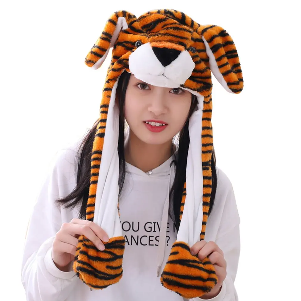 2021 New Rabbit Women's Hat Beanie Plush Can Moving Bunny Ears Hat with Movable Ears Hat for Women/Child/Girls 2021 New Rabbit Women's Hat Beanie Plush Can Moving Bunny Ears Hat with Movable Ears Hat for Women/Child/Girls