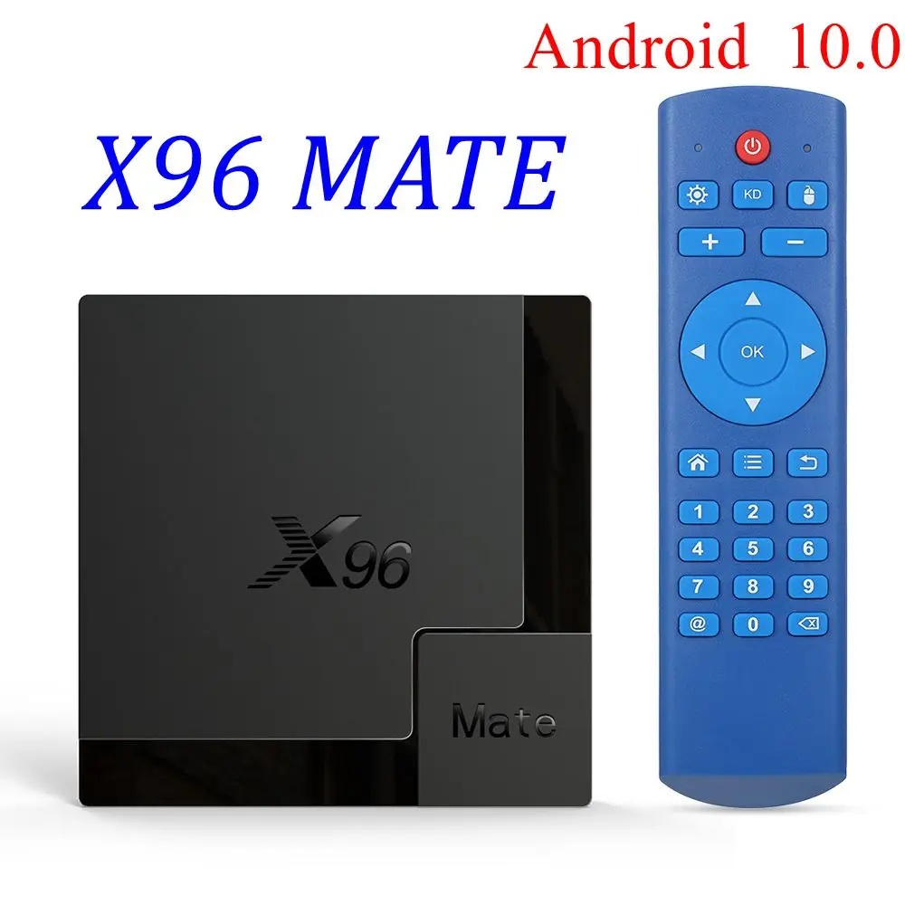 20 шт. Android 10 X96 Mate TV Box Allwinner H616 Четырехъядерный 4 ГБ 32 64 Гб 2 4G & 5G двойной Wifi Bluetooth 5 0 4K