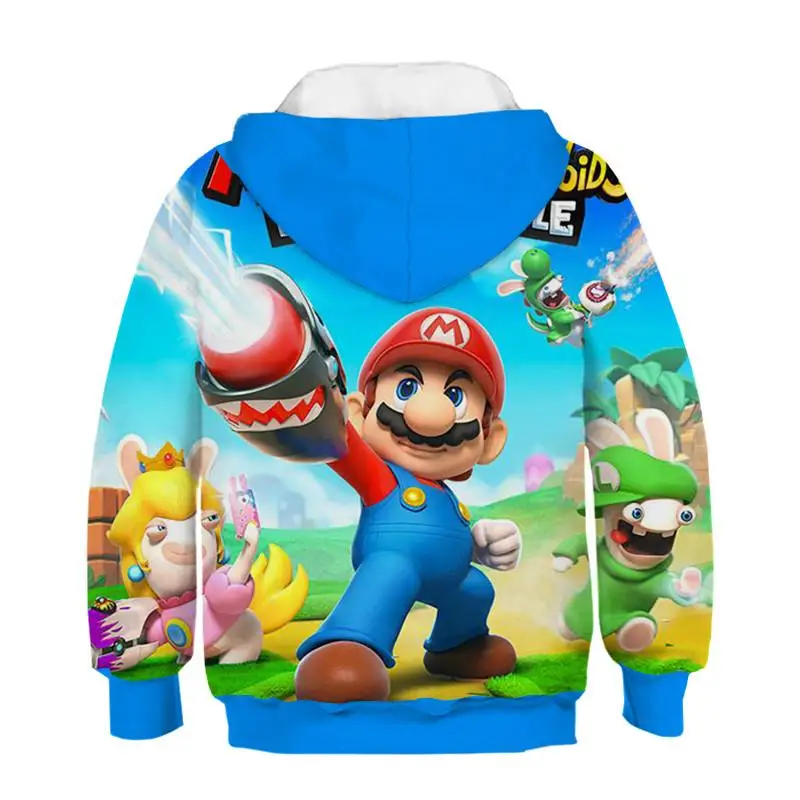 Игровая приставка super Mario bros. Детская толстовка с капюшоном и 3D-принтом; модная детская толстовка
