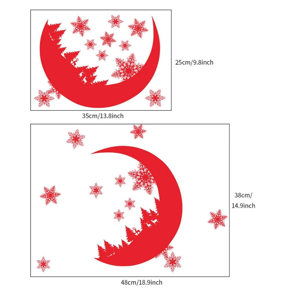 L5 горячая Распродажа новогодние наклейки на окно Рождество снег украшения спальни настенные наклейки обои Прямая поставка