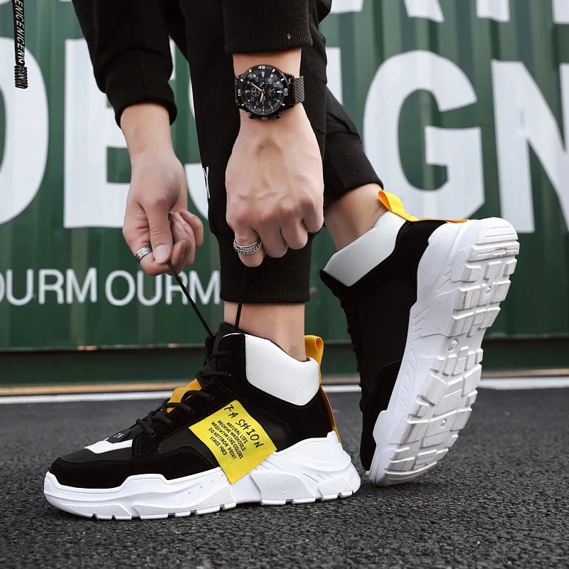 

2019 Summer New Style Breathable MEN'S Shoes Trend Versatile Men Mesh Athletic Shoes Thick Bottomed Korean-style MEN'S SHOES Sub