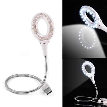 

360 Degree Portable USB LED Lights 18pcs LED White Light High Brightness USB Light For Desktops Laptops