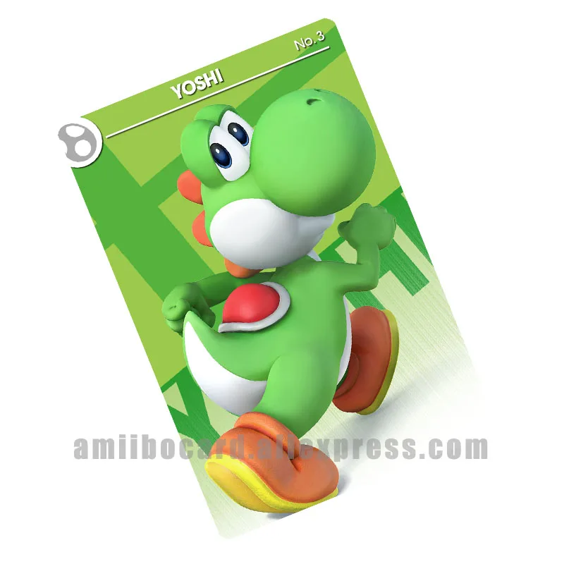 Yoshi Amiibo Card for Super Smash Bros Switch 3ds - AliExpress