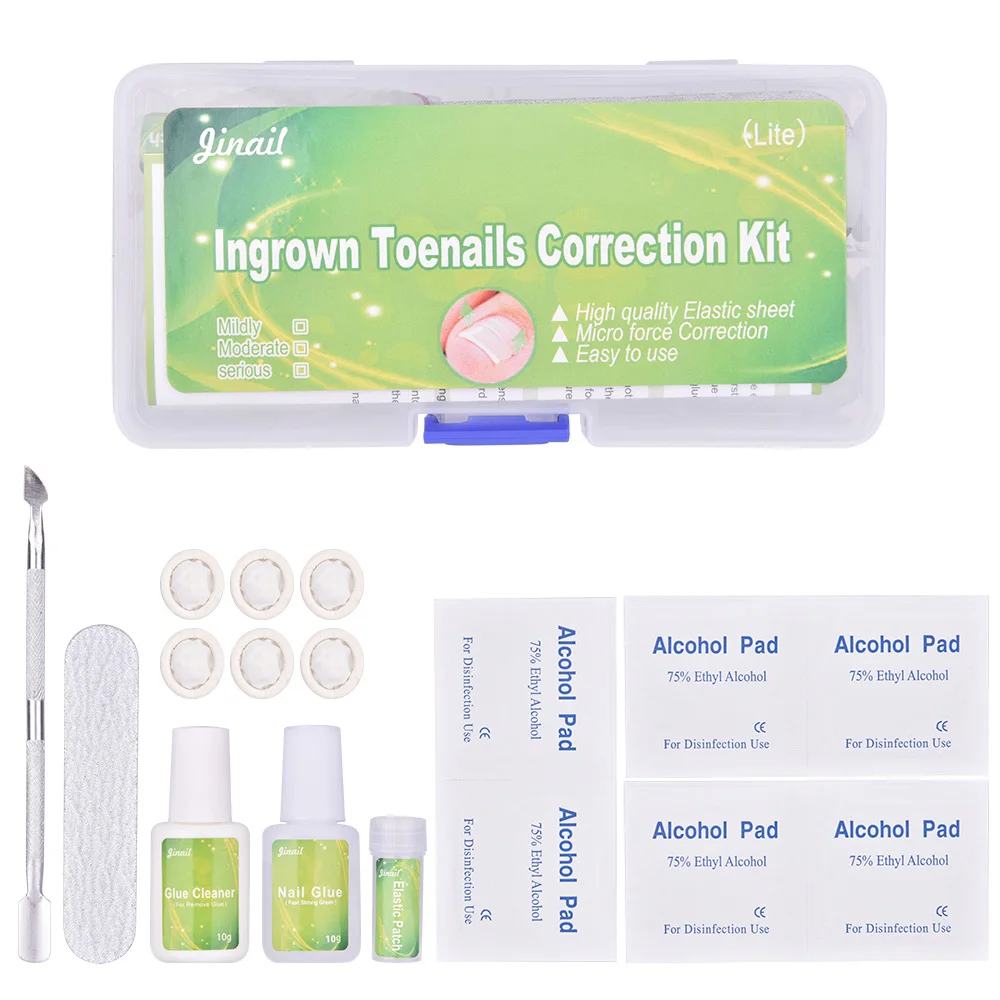 Ingrown Toenail Correction Tool Set Nail Pedicure Elastic Patch Straightening Clip Brace Bunion Corrector Patch Nail Stickers