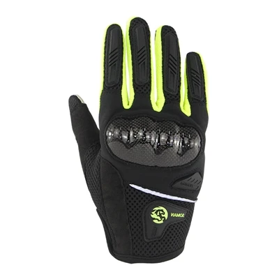 Moto rcycle перчатки дышащие унисекс полный палец guantes перчатки Модные moto крест защитные moto rbike luva moto rekawiczki - Цвет: green