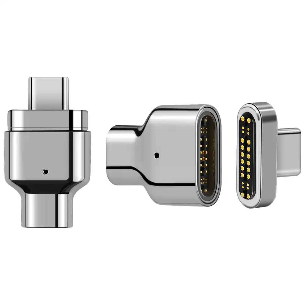 Newest 24 Pins Design Usb C Type C Connector For Magsafe Support Up To 100w 40gb S Pd Data Transfer 5k 60hz Video Output Phone Adapters Converters Aliexpress