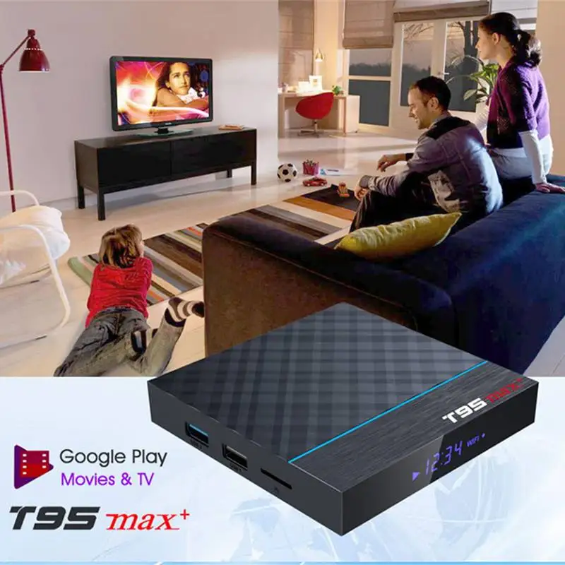  T95 Max Plus Android TV Box Amlogic S905X3 4GB RAM 64GB ROM 5G WIFI bluetooth 4.0 Android 9.0 4K 8K