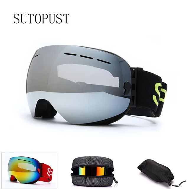 $US $32.85 Skiing Equipment Ski Goggles Men Women Snow Ski Snowboard Mask Glasses UV400 Protection Skiing Eyew