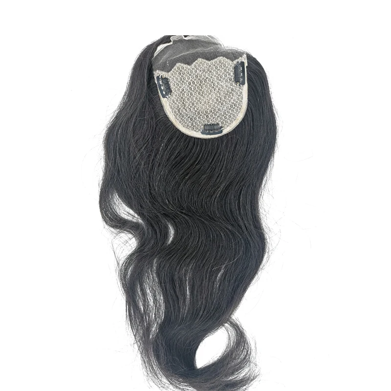 1 шт шелковая основа remy волосы закрытие прямые("* 4") Remy человеческие волосы 1"-20" продукты кружева закрытие волос гладкие - Парик Цвет: 18inch  1 Color