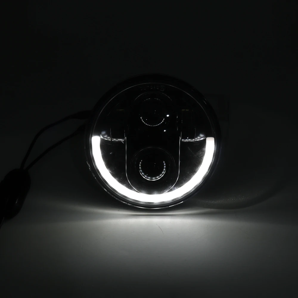 5 3/" светодиодные фары мотоцикла для светодиодных фар DRL angel eye led 5,75" для sportster 883