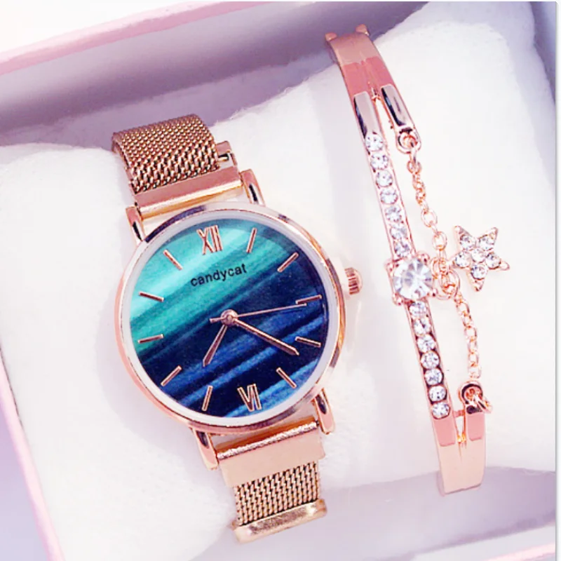 Watch Female Students Korean Simple Retro Literary Temperament Mori Women College Style Magnet Quartz Wrist Watches reloj mujer | Наручные