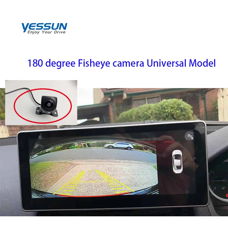 Yessun Автомобильная камера заднего вида 4 светодиодный Ночное Видение заднего вида авто парковка монитор CCD Водонепроницаемый 170 180 градусов HD видео