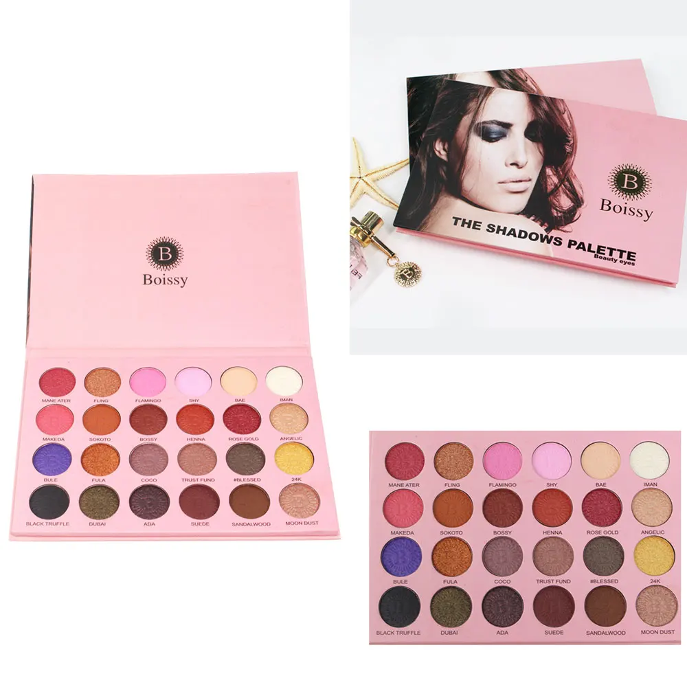 24-Colors Natural Pro Nude Shimmer Matte Eyeshadow Eye Shadow Palette Set