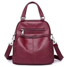 Новая pu кожаная одноцветная женская сумка простая и популярная