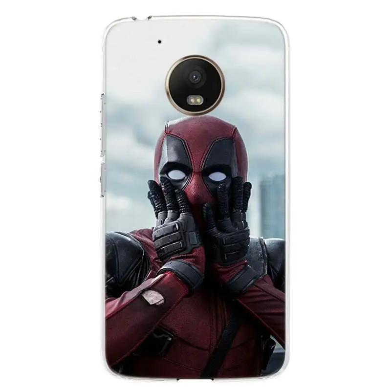 Забавный чехол для телефона Deadpool Dead Pool для Motorola Moto G7 G6 G5S G5 E4 Plus G4 E5 Play power, Европейский подарок, чехол с рисунком