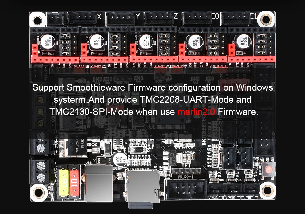 BIGTREETECH SKR V1.3 3D-принтер+ TFT24 сенсорный экран+ TMC2209 TMC2208 UART TMC2130 для Ender 3/5 MKS GEN L части 3d принтера