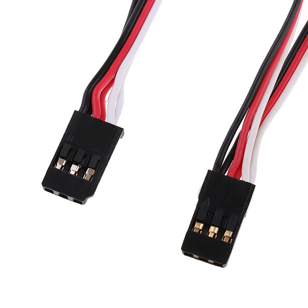 2 in 1 RC Servo  Adapter Cable Wire Harness Y-Shape JR 80mm for Futaba