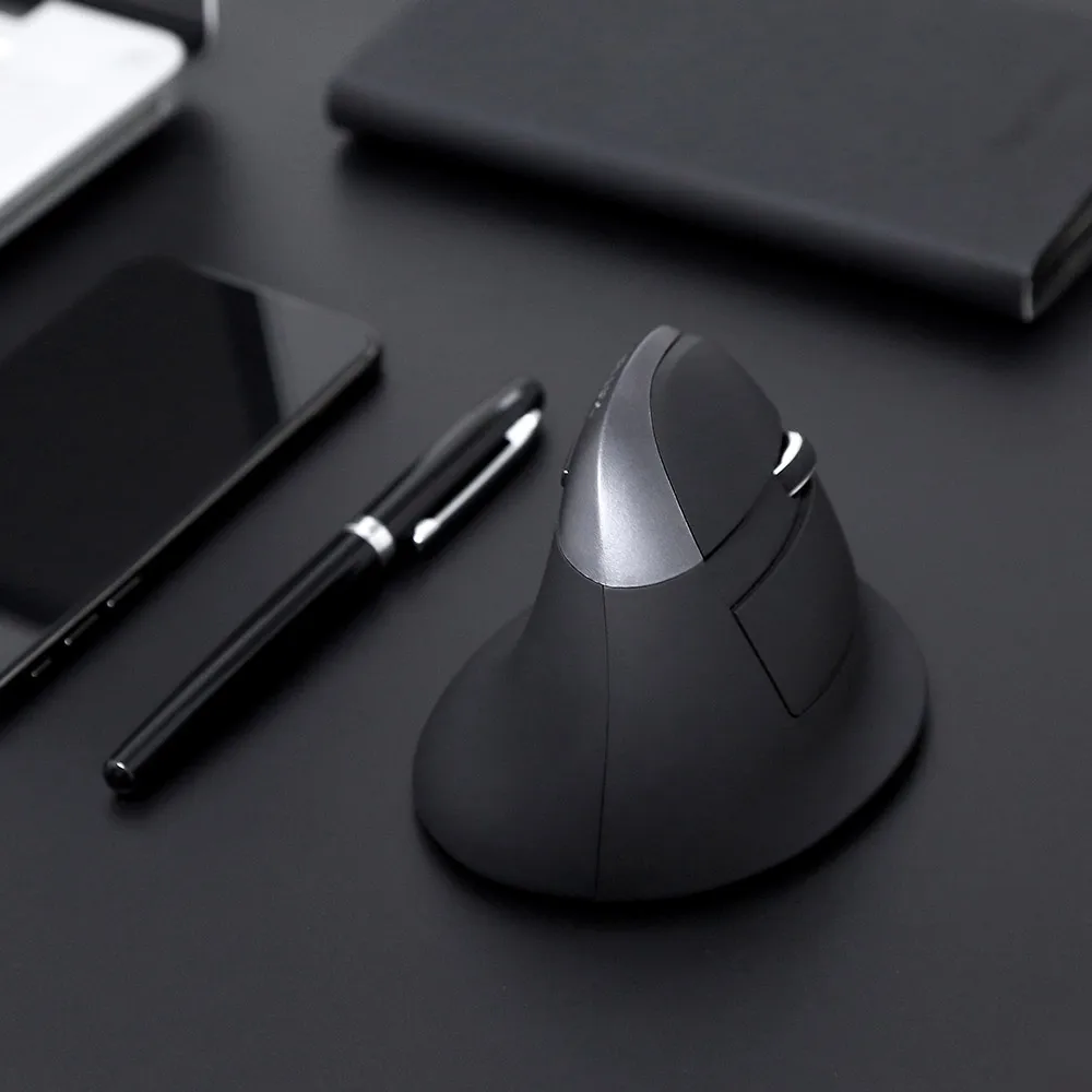 Vertical sem Fio Verticais para Computador Delux Mini Ergonômico Mouse Gamer 1600 Dpi Ratos Portátil M618 2.4 Ghz - Imagem 6