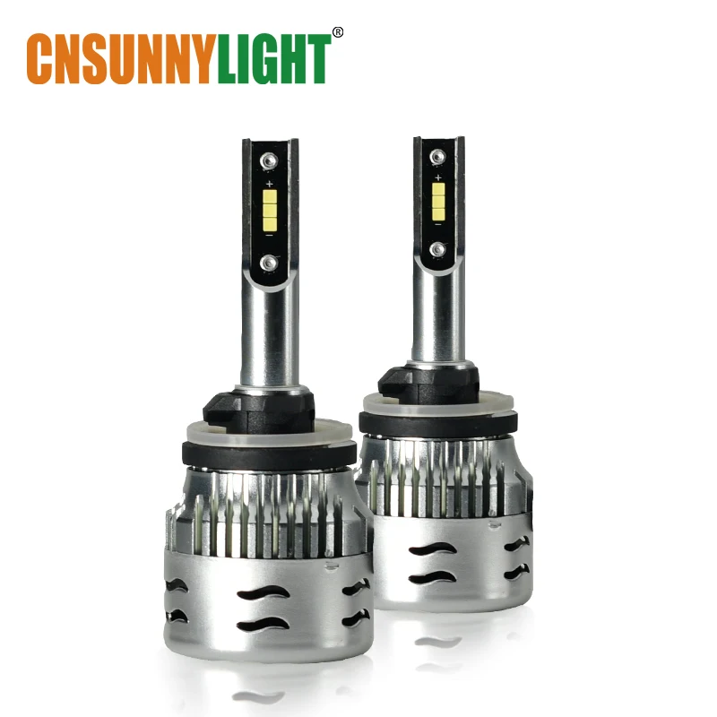 

CNSUNNYLIGHT 880 9012 LED Car Headlight Lamps CSP Turbo Led Bulbs 60W 12000LmPair Auto Headlamp Foglamp Lens Car-Styling Lights