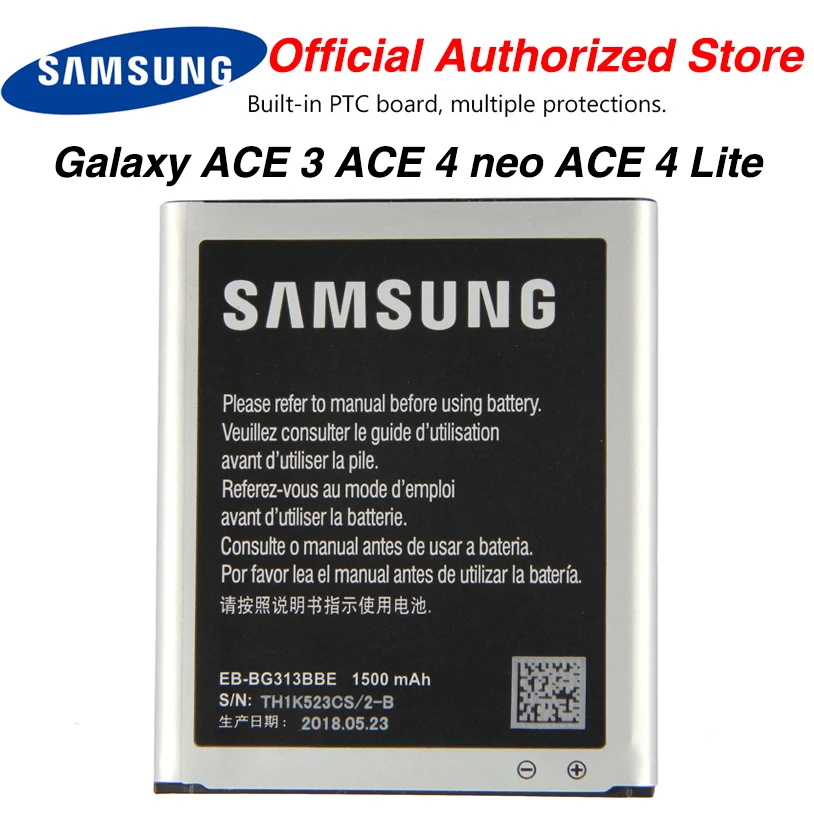 Samsung EB-BG313BBE Battery For Galaxy ACE 3 4 Neo Lite G313H S7272 S7898 G318H G313M S7562C 1500mAh | Мобильные телефоны и