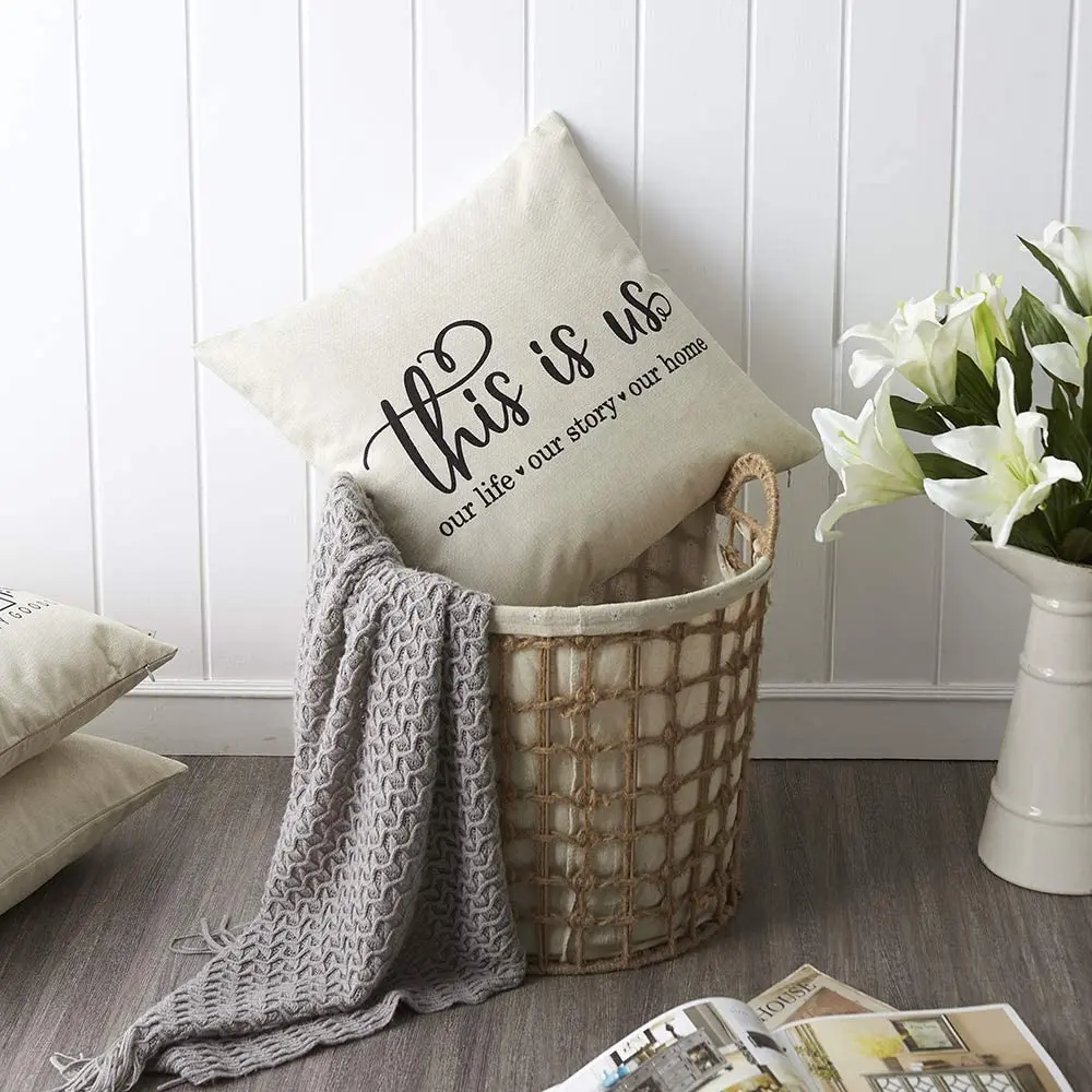 

Cushion Cover Linen Pillow Cover Christmas Decorations For Farmhouse Home Decor Throw Pillows For Living Room Funda Cojin 45*45