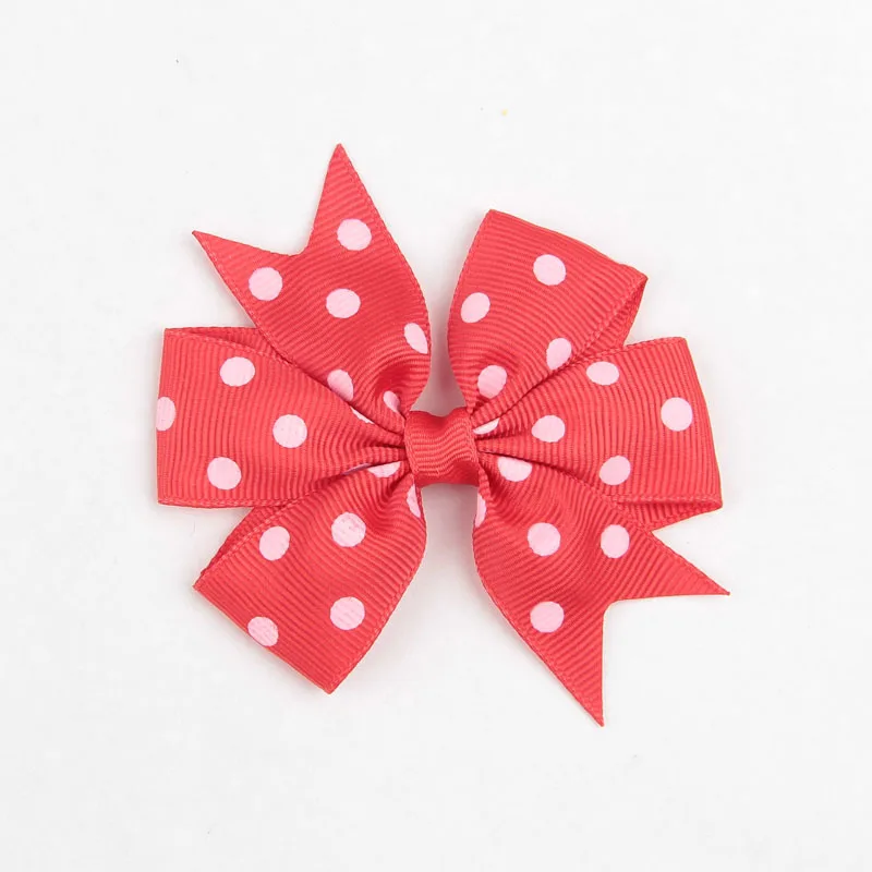 5 шт. заколки для девочки малыша корсажная лента в горошек ленты волос банты