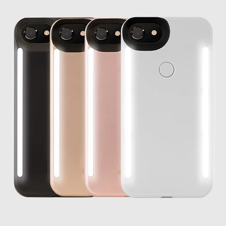 Роскошный светодиодный светящийся чехол для телефона iPhone 6 6s 7 8 Plus X идеальный