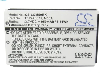 

Cameron Sino 950mAh Battery 190304-2004, F12440071, M50A for LOGITECH diNovo Edge, DiNovo Mini, Y-RAY81