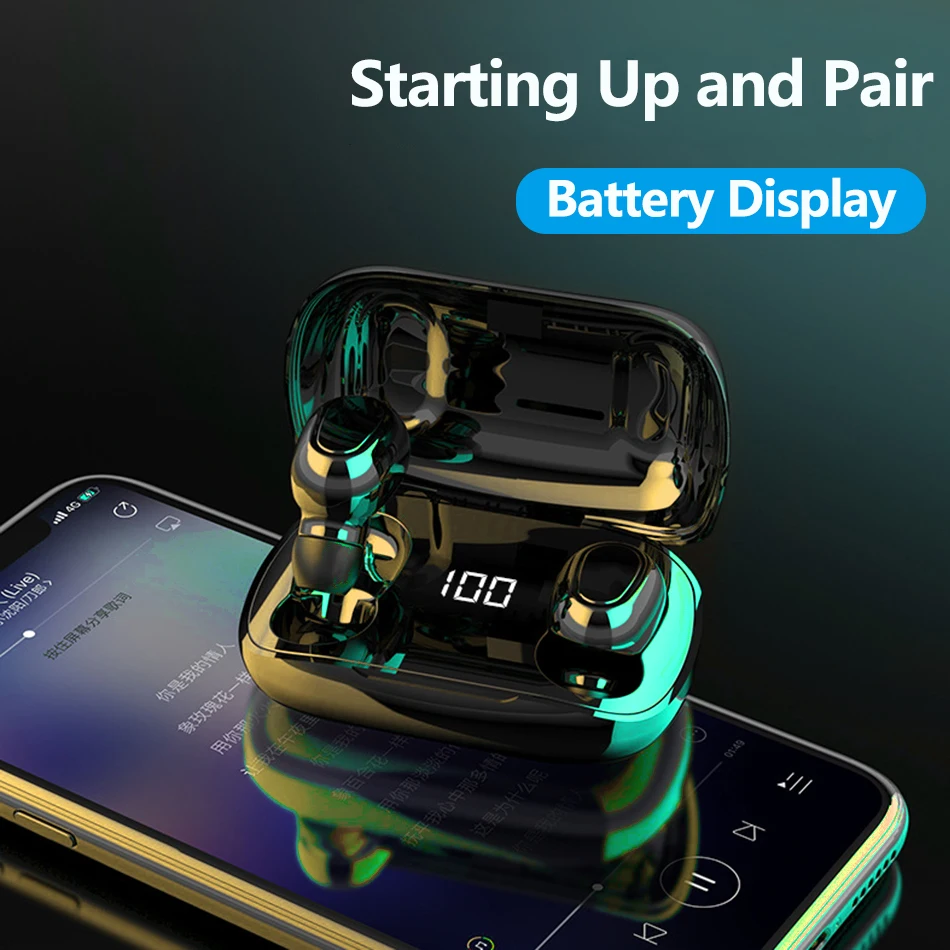 Earphone TWS Headset Auricular Bluetooth Earphones Headphone For A Mobile Phone In Ear True Wireless Earbuds For iPhone Xiaomi
