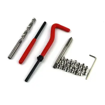 

30 Pcs Car Pro Coil Drill Tool Repair Kit Metric Thread Insertion M6 For Helicoil Car Repair Tools Thick Goat'S Foot