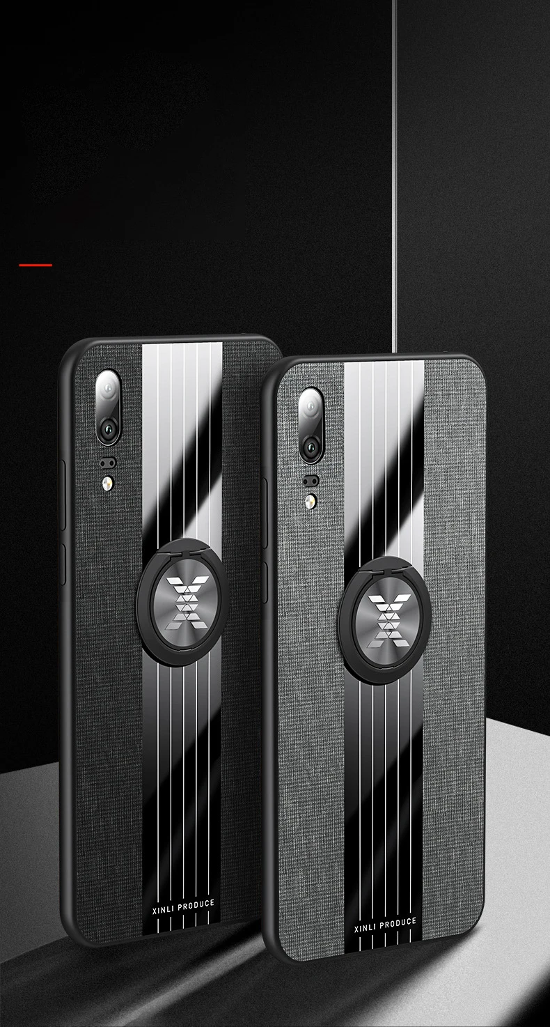Ikrsses для huawei P20 Pro Чехол простая скатерть текстура автомобильный держатель с магнитным креплением чехол для huawei P20 lite Nova 3e TPU рамка Крышка