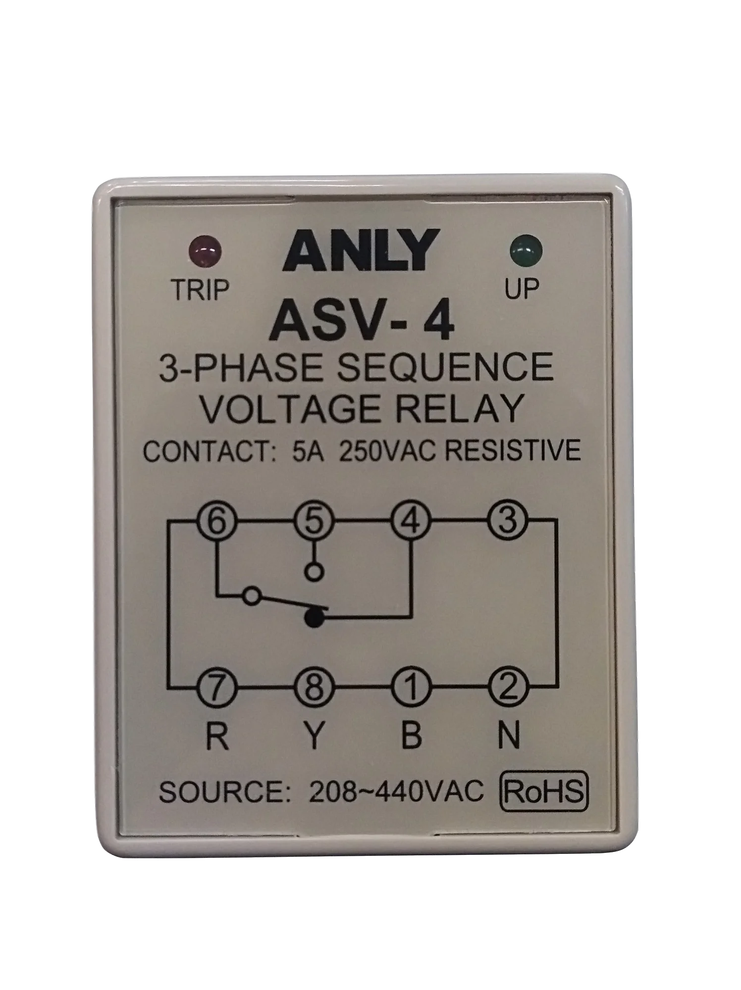 ANLY ASV4 under reverse phase detection relay voltage protection phase