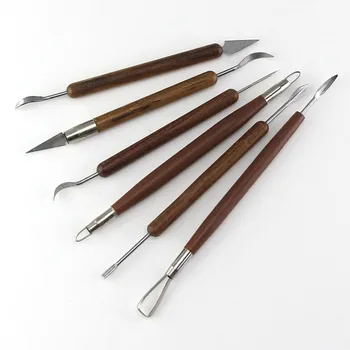 

15-17CM 6 Sticks Sets Carved Clay Sculpture Tools Pottery Clay Sculpture Tools Set Arts Crafts Pottery & Ceramics Tools