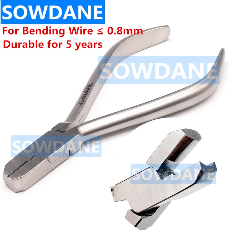 

Dental Orthodontic Heavy Hollow Chop Contouring Arch Forming Plier Stainless Steel Wire Bending Forming for Maximum 0.9mm Wire