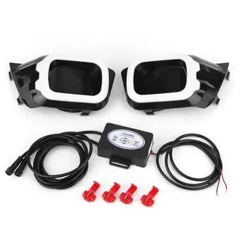 

2 Pcs Car Auto Daytime Running Lamp 6000-6700K White/Yellow Lamp DC12V for Ford Ranger 2018 2019 DRL Fog Light Cover