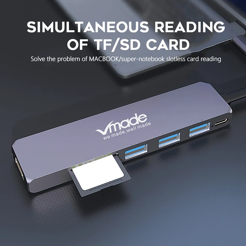 Горячая USB C концентратор USB-C-3,0 концентратор HDMI Thunderbolt 3 адаптер для MacBook samsung Galaxy S10 Plus huawei P30 Pro type C USB HU