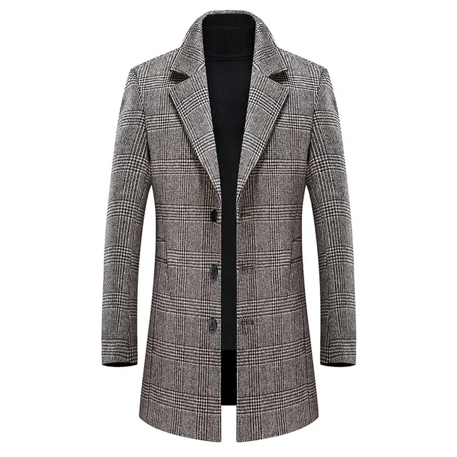 slim fit overcoat
