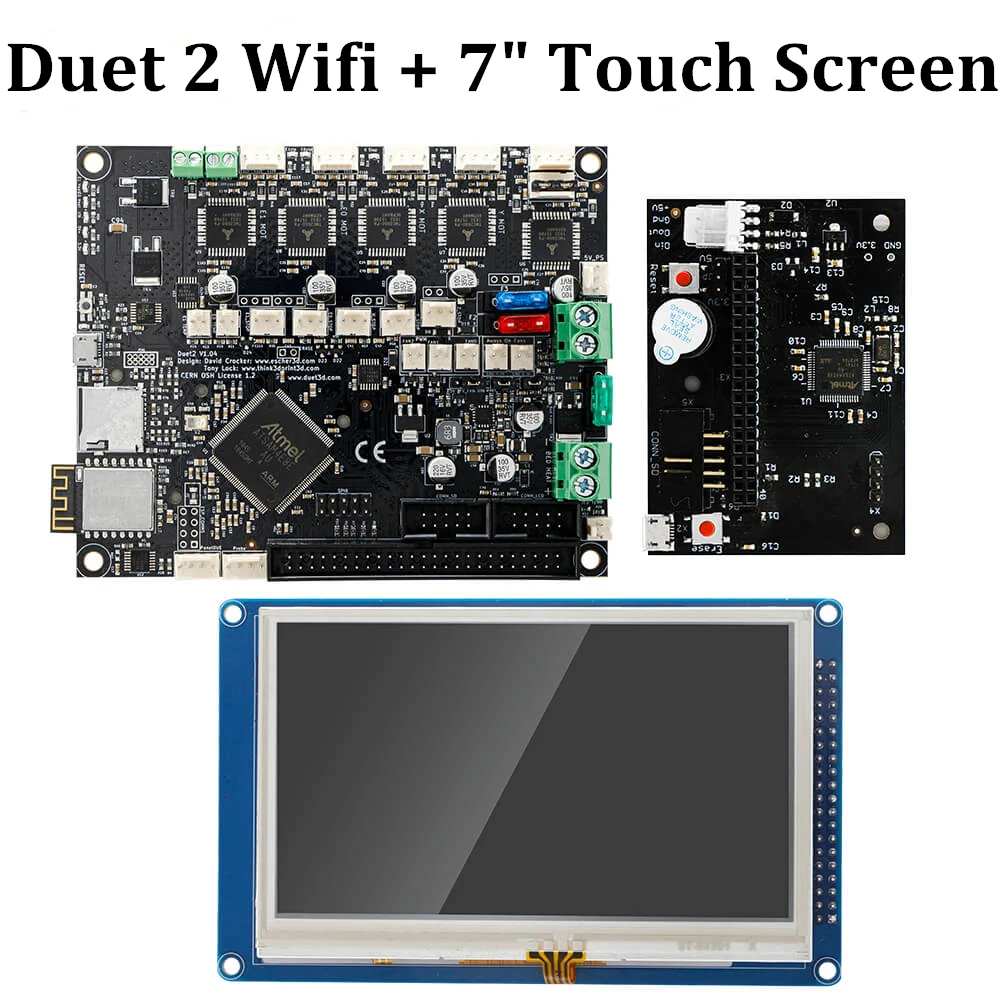 Duet 2 Wifi V1.04 материнская плата клонированная Duet2 Wifi Reprap прошивка и мощная 32 битная плата+ " панель из-за контроллера сенсорного экрана