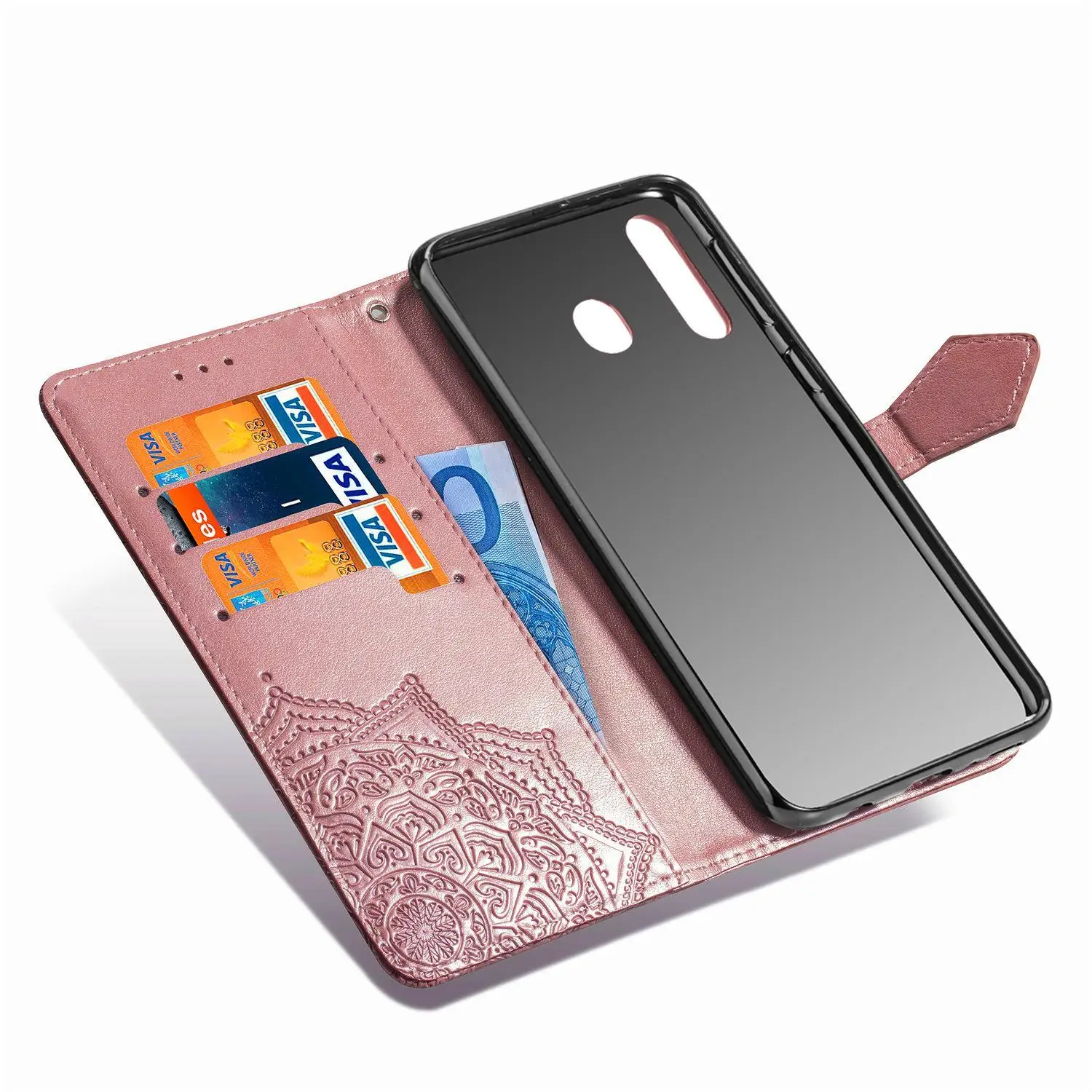 Роскошный чехол-бумажник чехол для samsung Galaxy S8 S9 S10 e Plus A7 A9 A6 A8 J4 J6 плюс M10 M20 M30 M40 Примечание 10 Pro Feel2 рамка