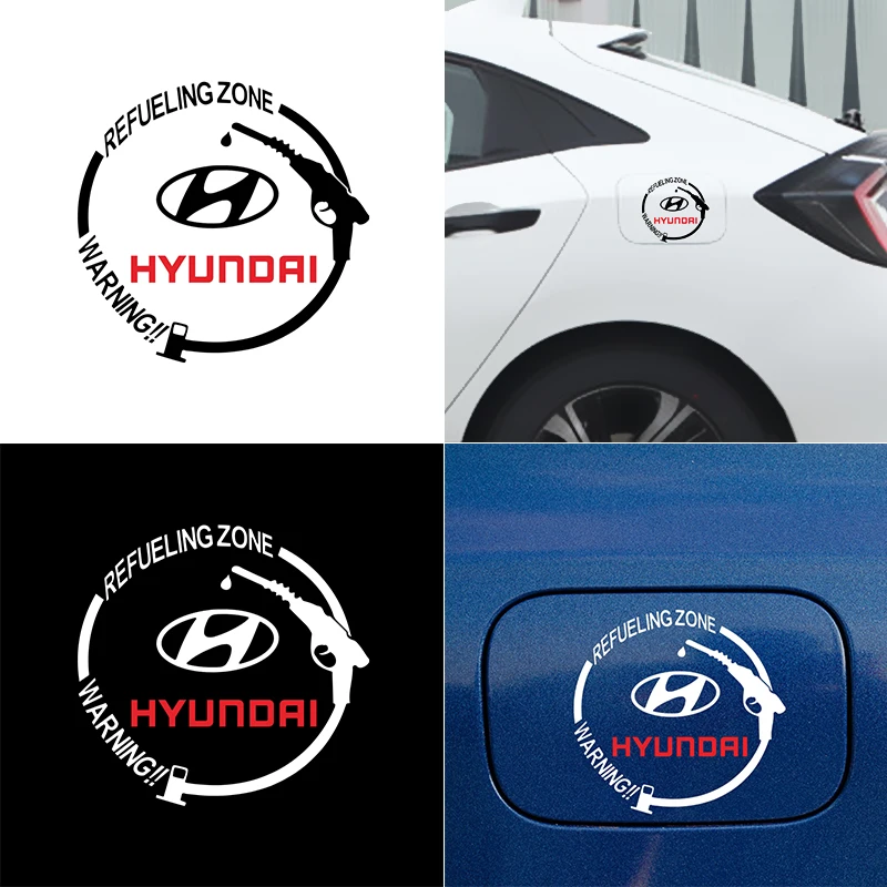 

1pcs Auto Fuel Tank Cap Stickers Car Decal for Hyundais Santa Fe Sonata Solaris Azera Creta I30 Ix25 Tucson IX35 Accessories