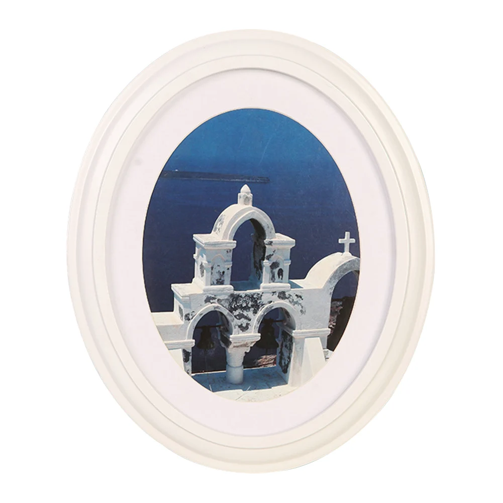 #*Cheap Classic Gift Crafts Wall Hanging Oval Shape Home Decor Display Living Room Office For Picture Bedroom Wooden Photo Frame