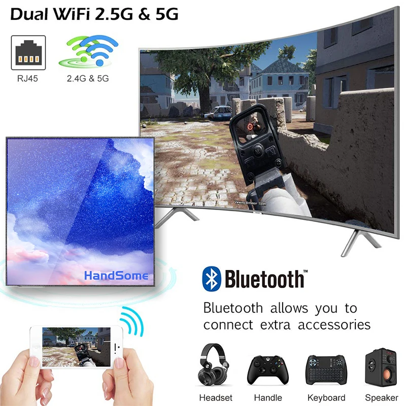 Iptv Amlogic S905X3 A95X F3 Slim Android 9.0 4GB RAM 64GB ROM2.4&5G Dual Wifi BT Support 8K Media Player smart tv set-top Box xx