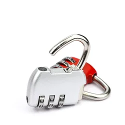 3 dígitos dial combinação bloqueio mala de viagem gaveta gabinete bloqueio cadeado bagagem saco com zíper mochila bolsa bloqueio