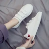 Women Sneakers Leather Shoes Spring Trend Casual Flats Sneakers Female New Fashion Comfort Cute Heart Vulcanized Platform Shoes ► Photo 1/5