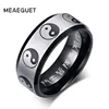 Yin Yang Ring Taoist Zen Spirit Man Woman Ring Balance Yoga Stainless Steel Jewelry Size 5 to 14 1
