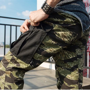 

Men's Multi-pocket Cargo Pants Military Camouflage Tactical Pants Outdoor Climbing Training Hunting Hiking Sports Trousers