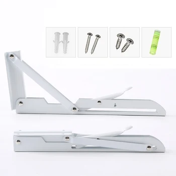 

2PCS Household wall-mounted hardware fittings folding metal release bracket capture bracket desktop folding table frame ZP731155