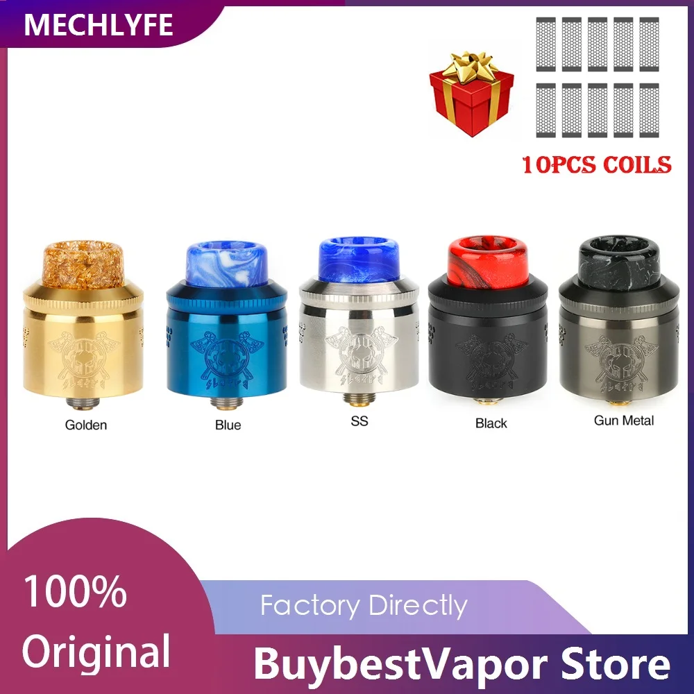 Оригинальный MECHLYFE x AmbitionZ SLATRA BF RDA двойная катушка 25 мм с капельным наконечником 810