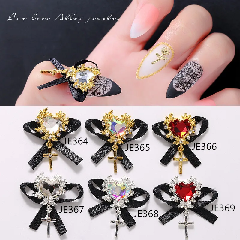 5Pcs 3D Zircon Butterfly Wings Nail Art Charms Fairy Crystal Gem